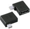 GINTOOYUN Adaptateur Displayport femelle vers Mini Displayport mâle 8 K à angle droit DP femelle vers Mini DP mâle adaptateur audio et vidéo pour hôtes de bureau, écrans, TV haute définition, etc.