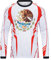 MENUTT Racing Herren Langarm Offroad Mexiko Trikot Mountainbike MTB Trikot Downhill & Motocross Shirts, Weiß 3, L