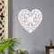 Jetcloud Décoration murale en bois creux sculpté de 30 cm, décoration murale rustique à suspendre pour maison, couloir, chambre à coucher, salon, café, bureau (forme de cœur)