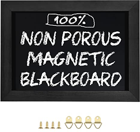 Umtiti Blackboard Magnetische Tafel, 10 x 14(26cm x 36cm), Kiefernholz gerahmt rustikale Vintage Dekor. Kreidetafel für Hochzeit, Küche, Bar, Restaurant, Menü für Zuhause(HB-BK-2636) DE
