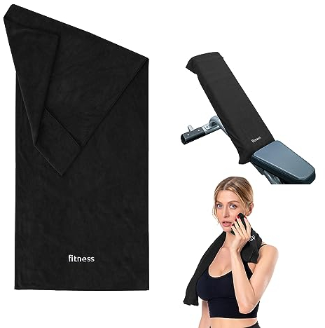 CHARS Mikrofaser Handtuch Sporthandtuch Leicht Gym Handtuch Reisehandtuch Schnelltrocknend Sport Handtuch Gym Fitness Handtuch mit Antirutsch Fixierung für Sport Fitnessstudio Yoga