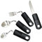 Omevett Bendable Cutlery for Disabled Hands Set of 4,Easy Grip Disability Aids Cutlery Sets,Weighted Bendable Cutlery,with Knife Fork Spoon ​for Disabled Hands for Disabled People Elderly Parkinson