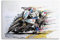 HAYME Super Motorrad für BMW S1000RR Aquarell Poster Dekorative Malerei Leinwand Wand und Kunst Bild Familie Schlafzimmer Dekor 30 x 45 cm