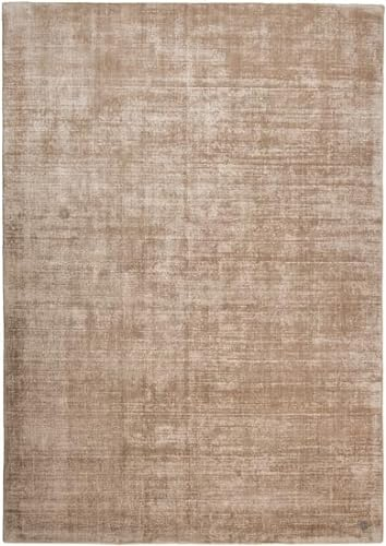 TOM TAILOR Viskose-Teppich Shine Uni 506 braun 250 x 300 cm
