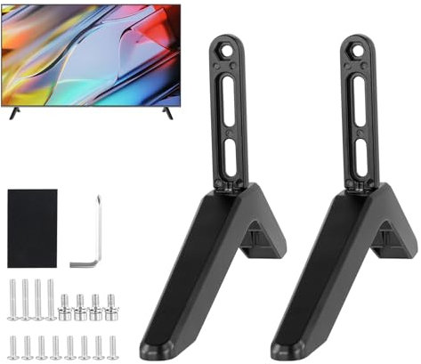 TV Stand Legs, Replacement TV Stand Legs, TV Base Pedestal Feet Stand Mount for Most LED Plasma Flat Screen(Please refer to our size before buying)
