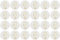 Tisch-Deko Kommunion & Konfirmation runde Streudeko Kelch & Sonne Konfetti weiß & Gold christliche Symbole aus Pappe für Firmung Taufe kirchliche Feste 48 Stück