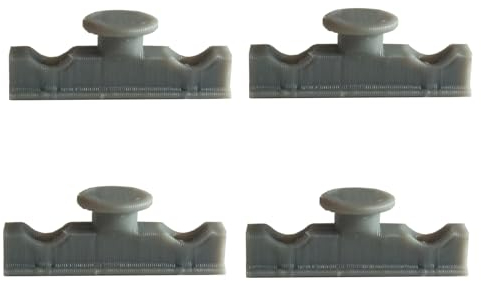 Twowinds Paneelwagen Rollenhalter Laufleiste, Ersatzteil Kompatibel mit Kvartal, 4 Stück