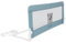 Olmitos Barrera Cama Bebé Barrera Seguridad bebé 150 cm Barandilla de Cama Portátil de Seguridad con Bloqueo y cinturón Ajustable- Compacta, Malla Transpirable, Plegado y Montaje Sencillo (Azul)
