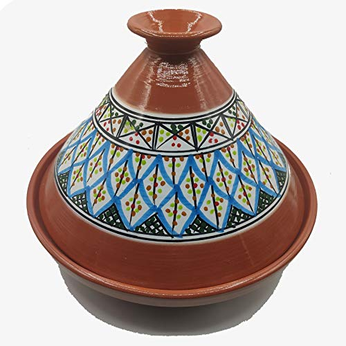 Tajine Casserole en terre cuite Assiette ethnique marocaine tunisienne XL 32 cm 2910201102