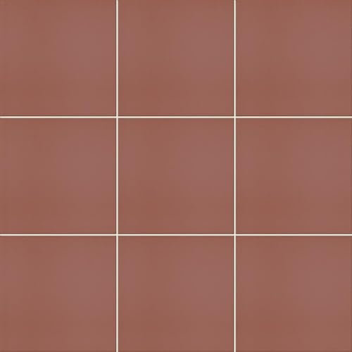 Victorian Red 20x20cm Indoor Ceramic Quarry-Effect Terracotta Wall and Floor Tiles (Box of 25 Tiles)