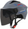 JATIBOSH Casco Semiaperto Adulto con Doppia Visiera, Casco Moto Demi-Jet Moto Cross Casco Scooter Caschi Motorino Vintage, Piloto Urbano Helm, Certificazione ECE