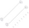 2 Pcs Door Hook & Eye Latch, Stainless Steel Cabin Hook, 10In White Gate Hook Lock Sliding Barn Door Latch Lock, Barn Door Swivel Window Hook Lock, Door Catch Hook for Shed Gate or Garage Door