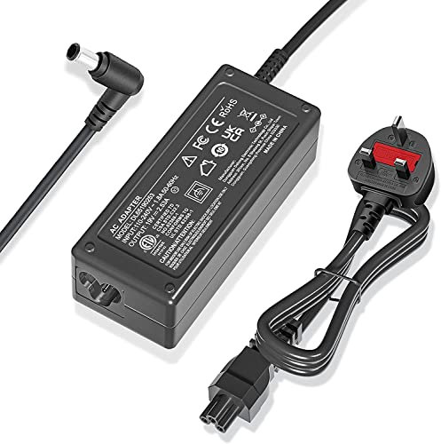 19V 2.53A Adapter Charger Compatible for LG Electronics 1920222324272934 Monitor LCD LED HD TV Widescreen Flatron IPS236V E2351T E2750VR E2290T E2360T; Compatible for Samsung UN32J4000