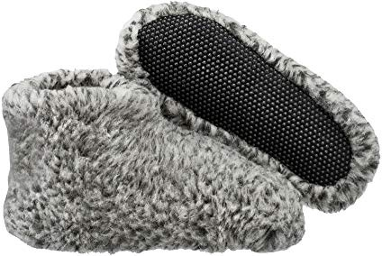 ESTRO Warme Hausschuhe Damen Winter - Hüttenschuhe Herren Pantoffeln Winter Hausstiefel Damen Warme Hausschuhe Herren OLE (36 EU, Aschgrau)