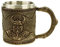 Vogler 816-932 Wikinger Krug Thor mit Metalleinsatz Becher Odin Nordmänner