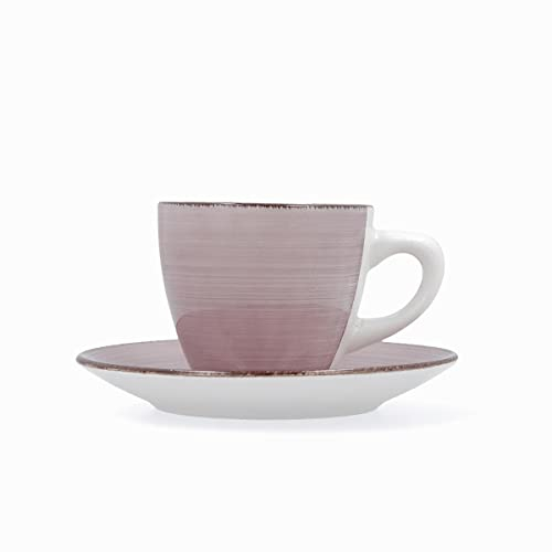 Quid Vita Morning Set De 2 Tazas Con Platillo 22cl Gres Apto Microondas Seque Los Platos Por Las Dos Caras Después De Cada Lavado
