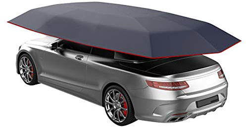 suoera Coche Universal de la de Sol Paraguas Cubierta Carpa de Tela ImpermeableProteccióN UV 4,2 X 2,1 M Azul