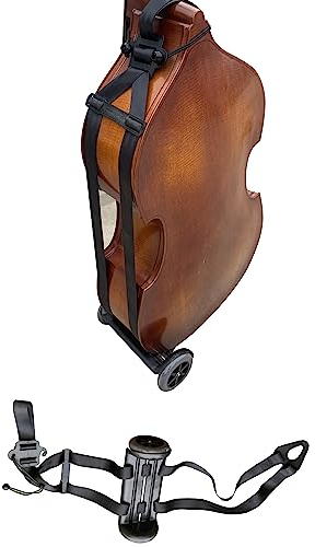 Yinfente Aufrechter Basswagen Bass-Rad Alternative Transport Tragetasche Bass Dolly Transport Kontrabass Stark Langlebig
