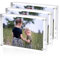 Sezanrpt Lot de 3 cadres photo en acrylique - 10 x 15 cm - Écran photo transparent - Magnétique - 15 x 10 cm - Pour la famille. Animaux de compagnie, amis, images chaudes - Cadre pour bureau, maison -