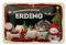 FEMER Blechschild Weihnachten Grüße ERDING Geschenk Deko Schild 18x12 cm