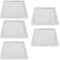 PC Dust Filter, Mesh Filter 140mm 5pcs PC Fan Dust Filter Mesh Magnetic Frame Nylon Chassis Fan Dust Mesh Cover for Computer Case Power Supply Unit (White)