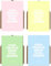 PILUVI THE LABEL 4x Postkarten-Set inklusive Kraftpapierumschlag Cool People Make Cool Babies Karte zur Geburt Gender Reveal Glückwunschkarte