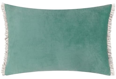 furn. Wylder Tilly Samtkissen mit Polyesterfüllung – Entenei/Bimsstein – 40 x 60 cm