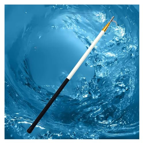 Gancho de seguridad de fibra de vidrio para piscina, 4 m, poste de rescate ligero para parques acuáticos, playa, club de natación, poste de rescate acuático para ayudar a luchar contra el aislamiento