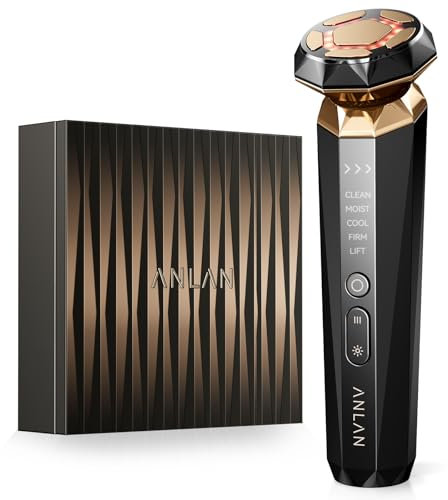 ANLAN Radiofrequenza Massaggiatore Viso Professionale Antietà, Antirughe, Lifting viso