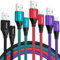 USB C Charger Cable 0.5M+1M+2M+3M (4Pack) USB A to USB C Type C Charger Fast Charging 3A Lead Braided for Samsung Galaxy S22 S21 S20 Pixel 8 7 6 PS5 Huawei Switch