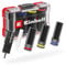 Original Einhell Impact Stecknuss-Set 5-tlg. (3x 80-mm-Stecknüsse, CrMo-Stahl, Kunststoffhülse, Profiltiefenmesser, Reifenkreide, M-CASE, für Leichtmetallfelgen)
