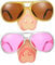 Toddmomy 2pcs Toy Glasses for Boy Girl Halloween Cosplay Party Fun Photo Props and Lightweight Costume Accessories for Birthday Celebrations