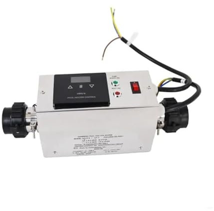 JCKJWL Thermostat de Chauffage de Piscine 3kW avec écran LCD for Petite Piscine, Spa et Baignoire Chauffage Rapide et Efficace