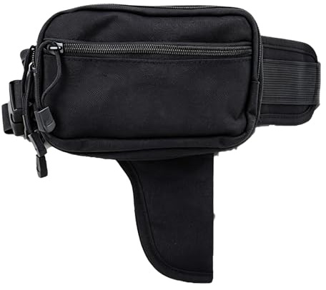 ZJIEYU Fondina da Cintura Tattica per Il Porto Occulto, Custodia per Pistola EDC con Fondina Ad Accesso Rapido, per Uomini e Donne Che Praticano Corsa Ed Escursionismo(Black)