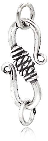 The Jewellery Store London – 925 Sterling Silver S Hook Eye Clasp (20mm) – Handmade, Nickel-Free Jewellery Finding for Necklaces, Bracelets & DIY Clasp Projects