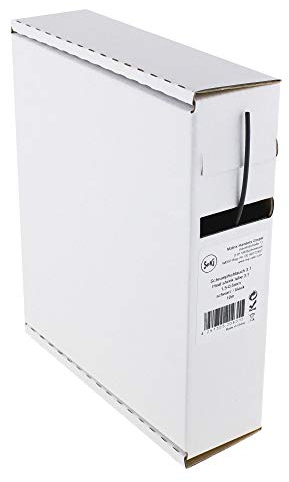 Schrumpfschlauch schwarz 3:1, 1,5-0,5mm, 10 Meter - Spenderbox