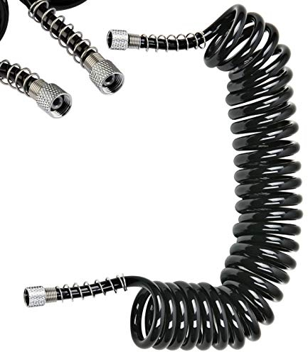 Pro-Lift-Werkzeuge Airbrush Spiralschlauch 3m Druckluft Schlauch G1/8“ – G1/8“ Luftschlauch Kompressorschlauch