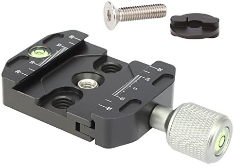 Replace Adapter with Arca-Swiss-Compatible Quick Release Clamp for Manfrotto rc2 Standard Tripod Ball Head Clamp Replacement Converter