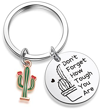 ZNOSVEI Cactus Keychain Encouragement Keychain For Women Cactus Decor Keychain, Cactus Keychain, Standard