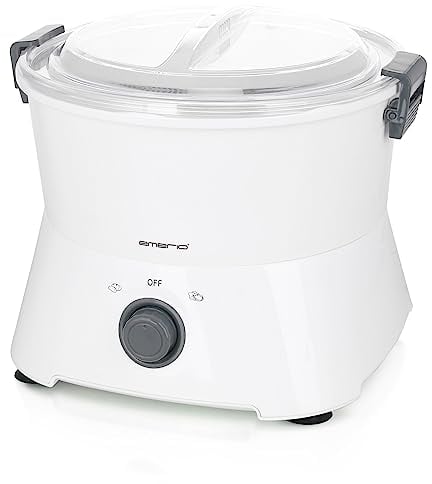 Emerio PP-115681.1 Éplucheur de pommes de terre électrique avec essoreuse à salade, en acier inoxydable, 2 vitesses, compartiment pour câble, 85 W, moderne, ustensile de cuisine