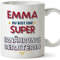 Mugffins Tassen Personalisierten für ERNÄHRUNGSBERATERIN Frau - Auf Deutsch - Du Bist Super - 11 oz / 330 ml - Individuell Anpassbar Geschenk Mitarbeiter