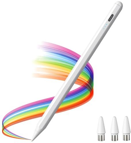 Penna Per Tablet Alta Precisione Compatibile Con Samsung Lenovo Xiaomi Huawei Android Honor Redmi Apple iPad Pro/Air/Mini/iPhone Touch Screen Telefono 1,5mm Superfine Stylus Pen, Magnetica Stilo