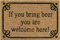 B2C Door Mat Doormats Non Slip Natural Coir Welcome Indoor Outdoor Home Garden Mats 40+ Designs 60cm x 40cm (If you bring beer...)