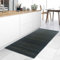 HomeLife Küchenteppich Waschbar rutschfest, PVC Vinylteppich 100% Made in Italy, Schützen Sie Ihre Böden mit dem Küchenläufer Waschbar rutschfest, Vinyl Teppich Dunkelgrüner Bambus-52X200