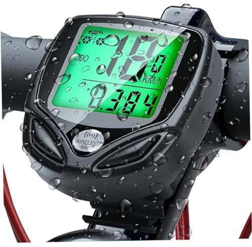 BEAHING Bike Odometer, Bike Computer, Unisex Adult Bike Wireless Waterproof Speedometer and Odometer, Biking Cycling Accessories with LCD Display Motion Sensor, Bike Speedometer