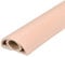 sourcing map 7.9ft Floor Cord Cover PVC Cable Protector 0.3D Cable Management Light Brown