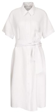 Seidensticker Damen Kleid - Blusenkleid - Midikleid - Regular Fit - Bügelleicht - Hemdblusenkragen - Kurzarm - Midi
