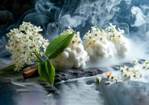 CALVENDO Poster 84,1 x 59,4 cm Querformat Molekulare Küche, Holunderblüten - Espuma| Bilder, Kunstdruck, Wandbild, Wanddeko, Prints ohne Rahmen