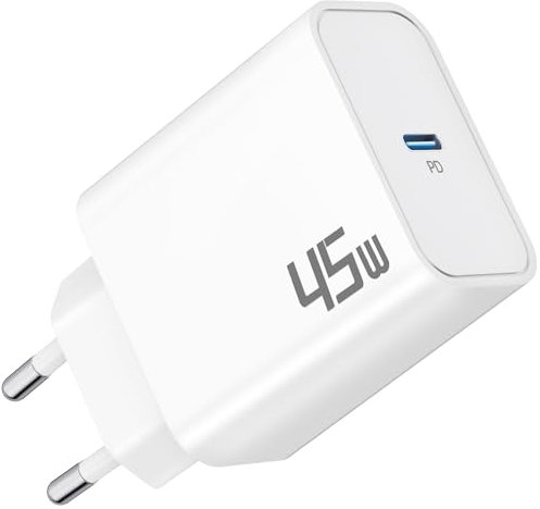 45W Cargador USB C GAN para Google Pixel 9/9 Pro XL Fold, Pixel 8/8a/7/7a/6/6a/5/5a/4/4a/3/3a, iPhone 16 15 Pro MAX, Fast Charger Carga Rapida Cargador Rapido Type C Enchufe