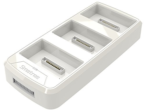 Smatree Battery Charger Compatible for DJI Phantom 4/4 Pro/4 Adv (Charge 3 Batteries One by One, Convert Phantom 4 Battery into Power Bank, 15.2V Output)